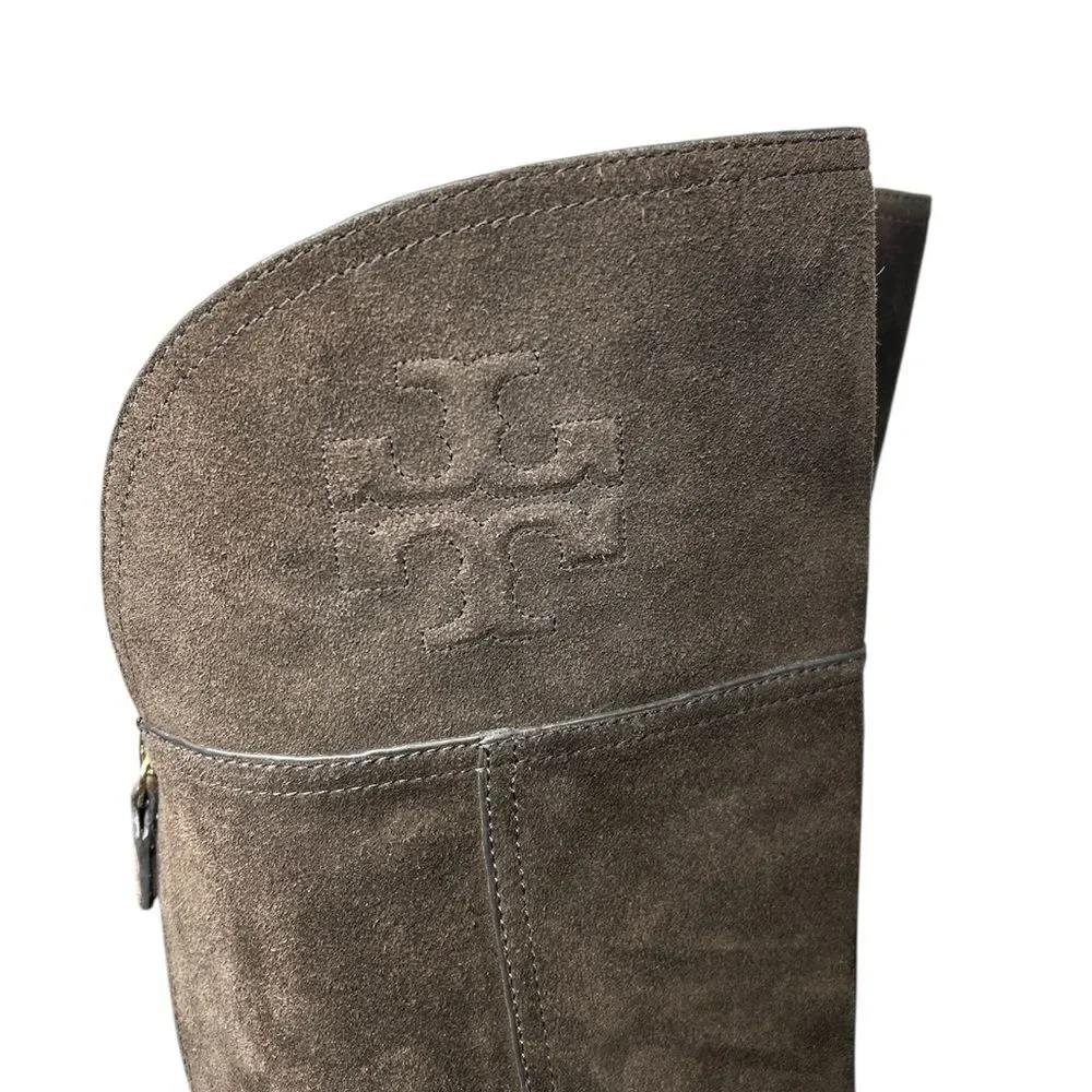 Tory Burch Simone Brown Suede Leather Over the Knee Boots Size 9 Old Money Prep